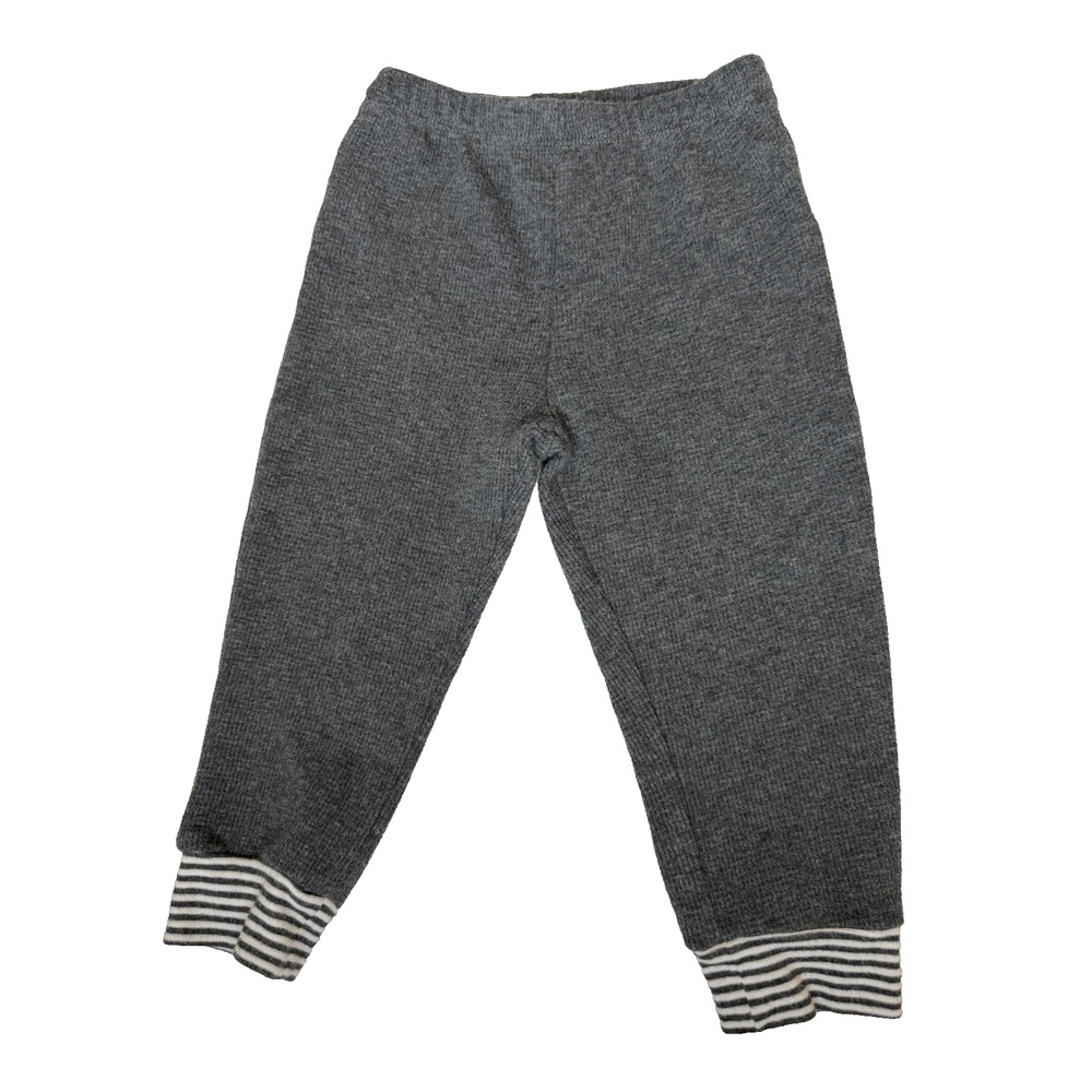 Calvin Klein Children’s Jogger Pants 18 Months Gray With Striped Cuffs Pull On